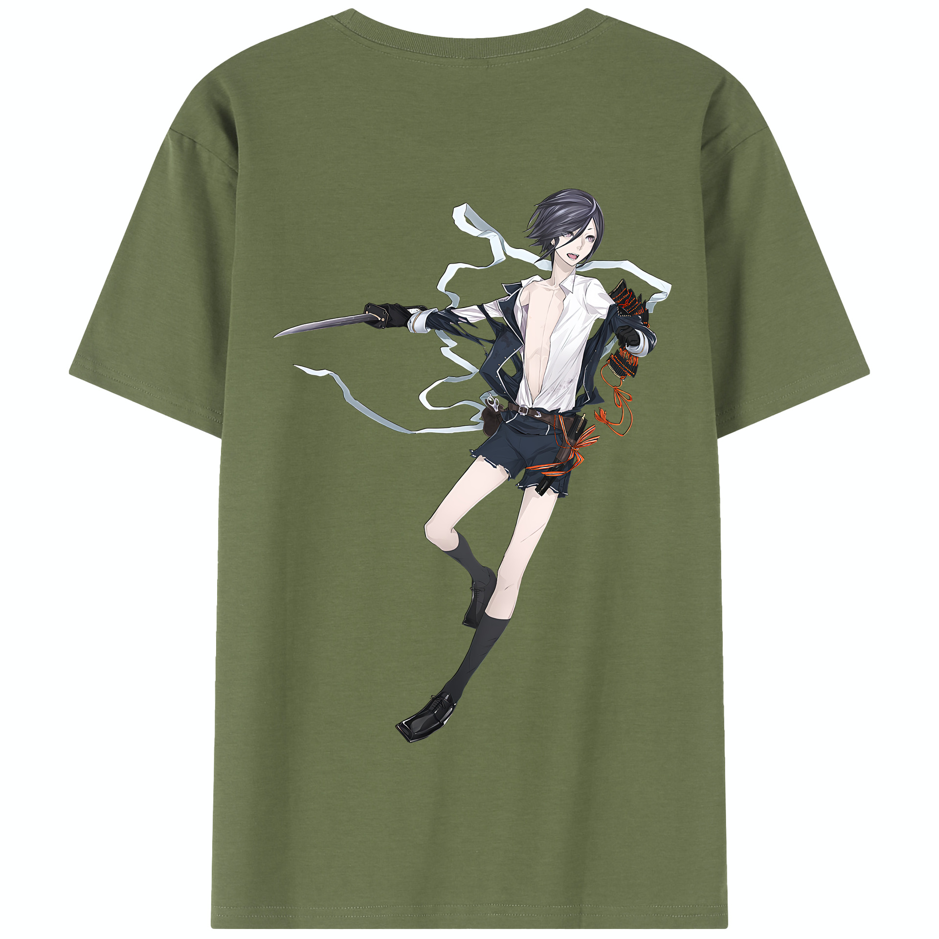 （画像用） 刀剣乱舞 Touken Ranbu 綿100％半袖Tシャツ（背面プリント）